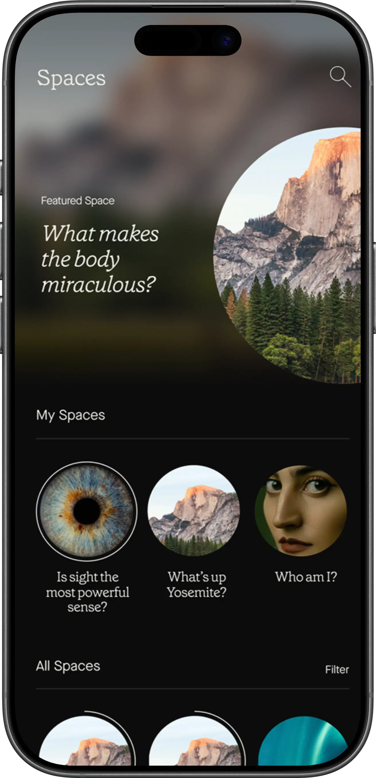 The Humane Space app - step 2