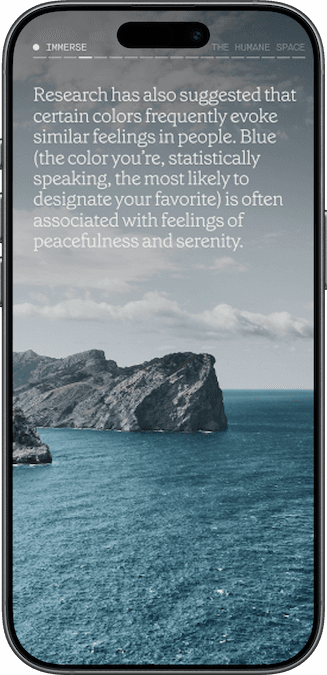 The Humane Space app - step 3