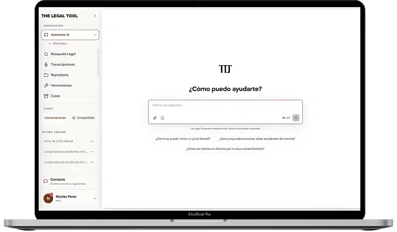The Legal Tool app - step 1