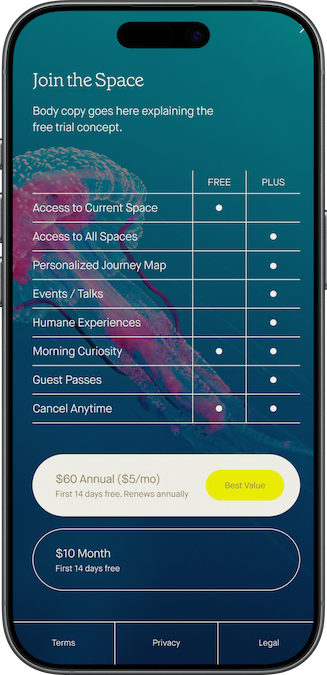 The Humane Space app - step 4